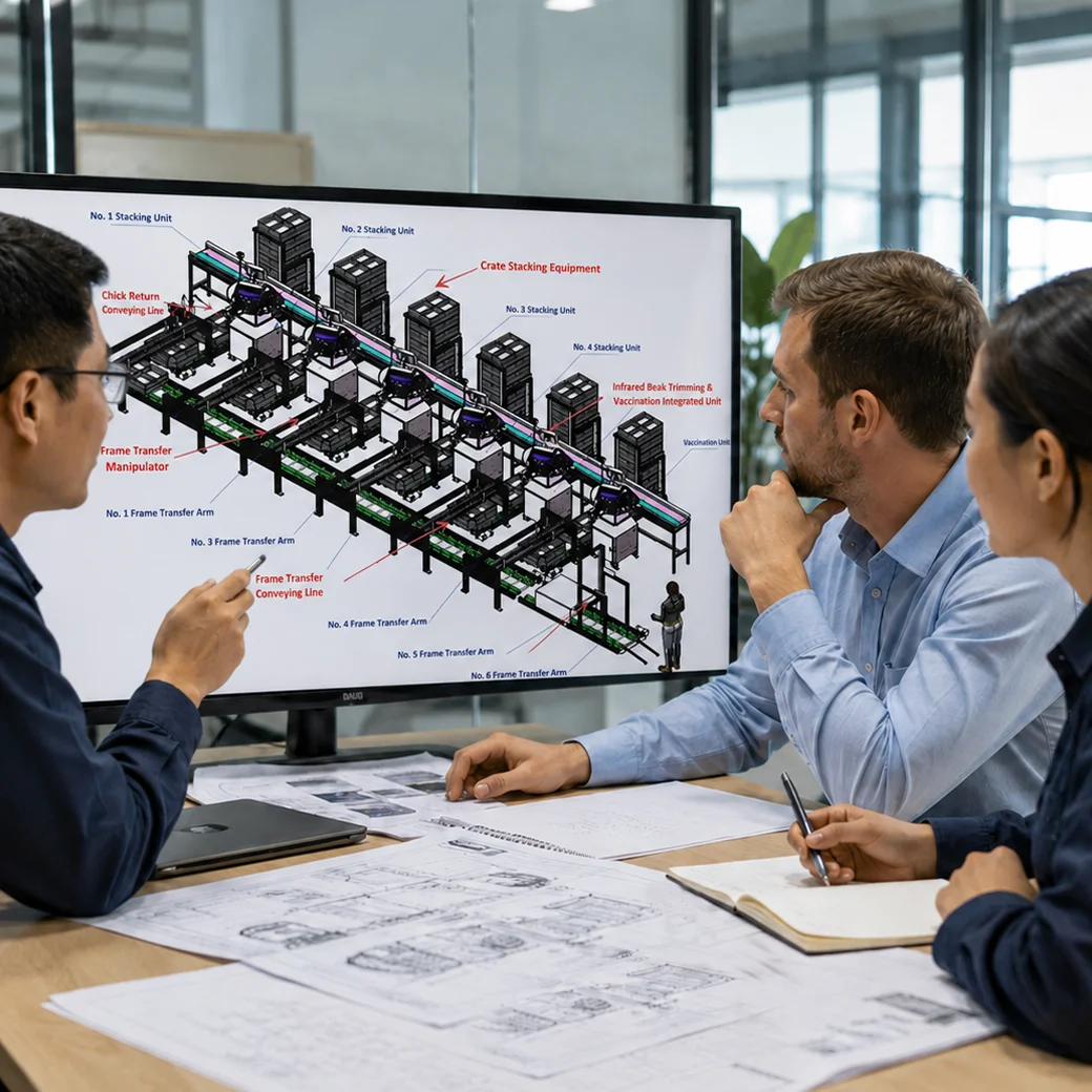 Based on your requirements, our engineering team will prepare a customized hatchery automation solution.