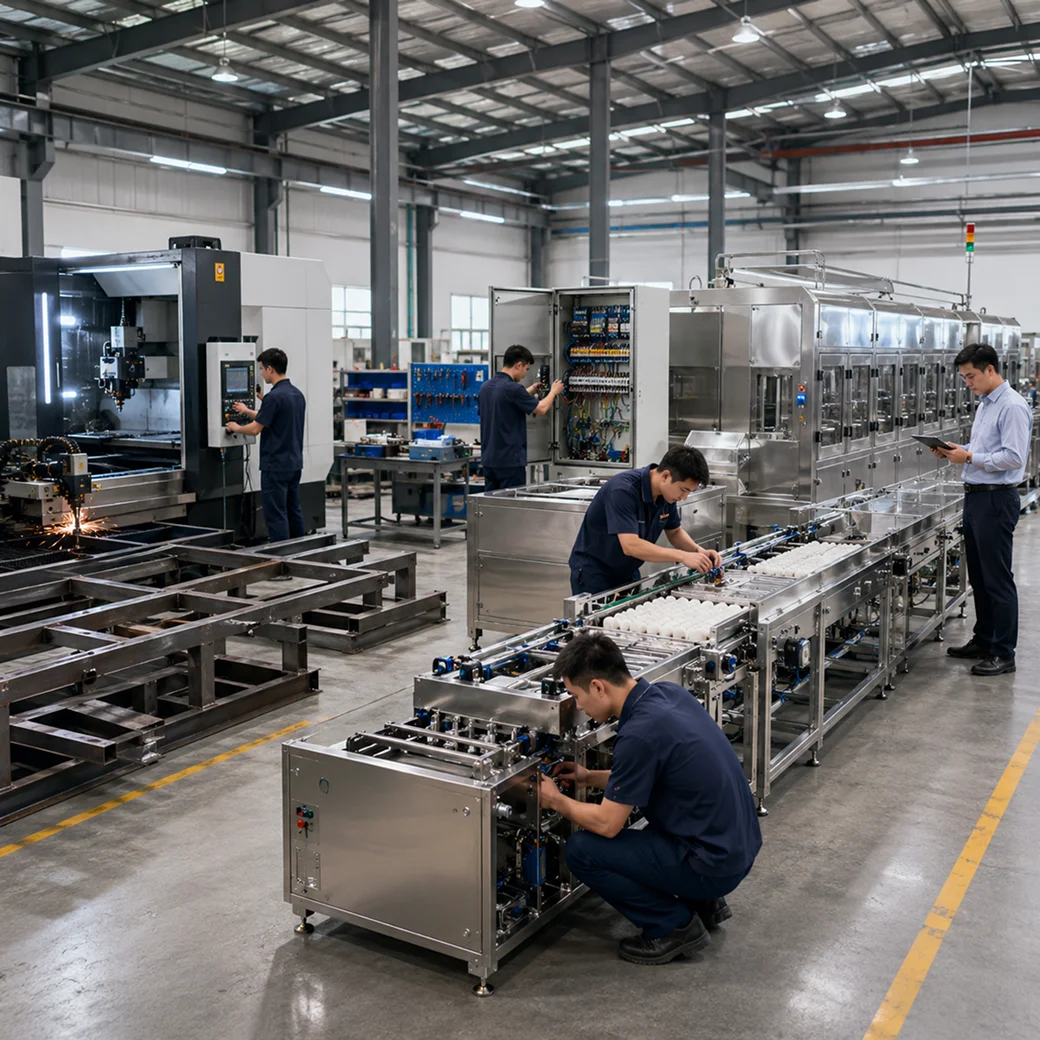 All equipment is manufactured in our factory under strict production control.