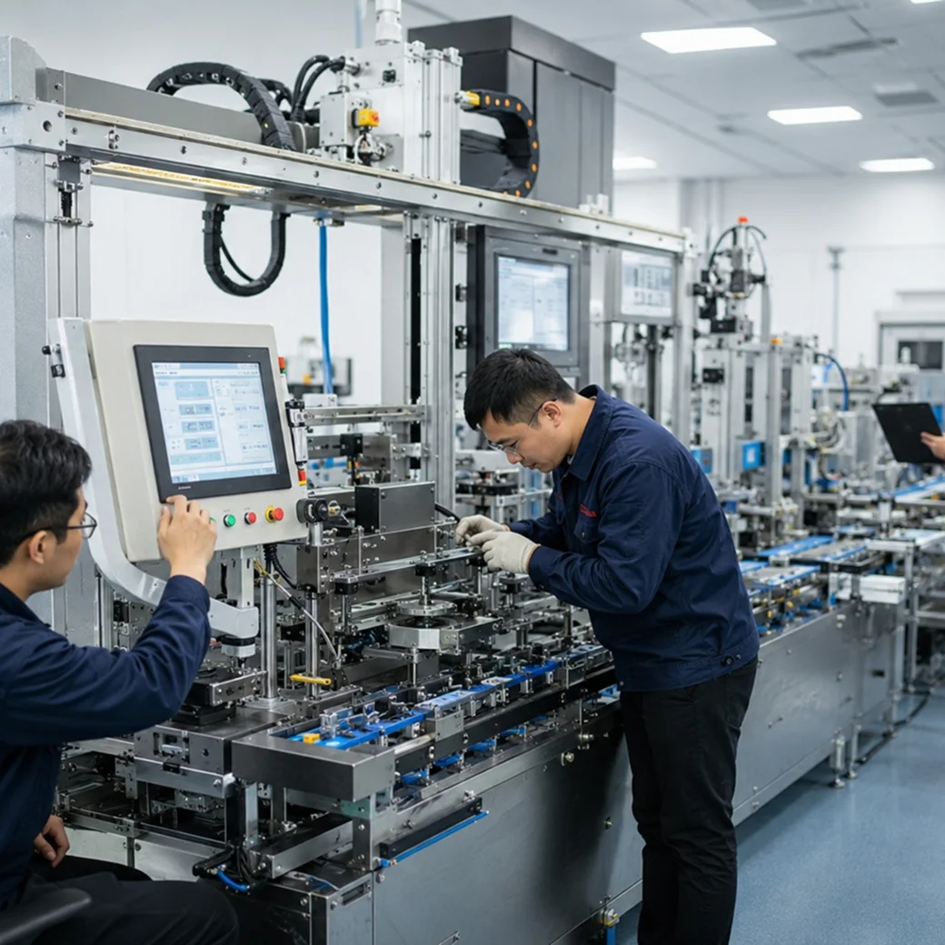 Before shipment, every machine and system goes through strict testing.